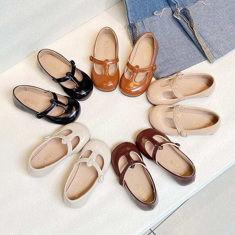 Girls'' Leather Shoes 2026 Spring and Autumn New Children''s Shoes Girls'' Princess Shoes Soft Sole Non-Slip Loafers Baby Flats - Image 2