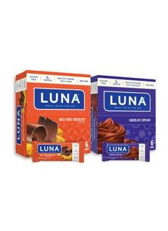 LUNA Bar - Variety Pack - Nutz Over Chocolate and Chocolate Cupcake Flavor - Snack Bars - Non-GMO - Gluten-Free Protein Bars - Made with Organic Oats (12 Pack, 2 Boxes) - pzsku/ZE45834EC8CBB35C20BBEZ/45/_/1740202475/59bc7cfb-3e14-464b-bdaa-4930b044b4c7