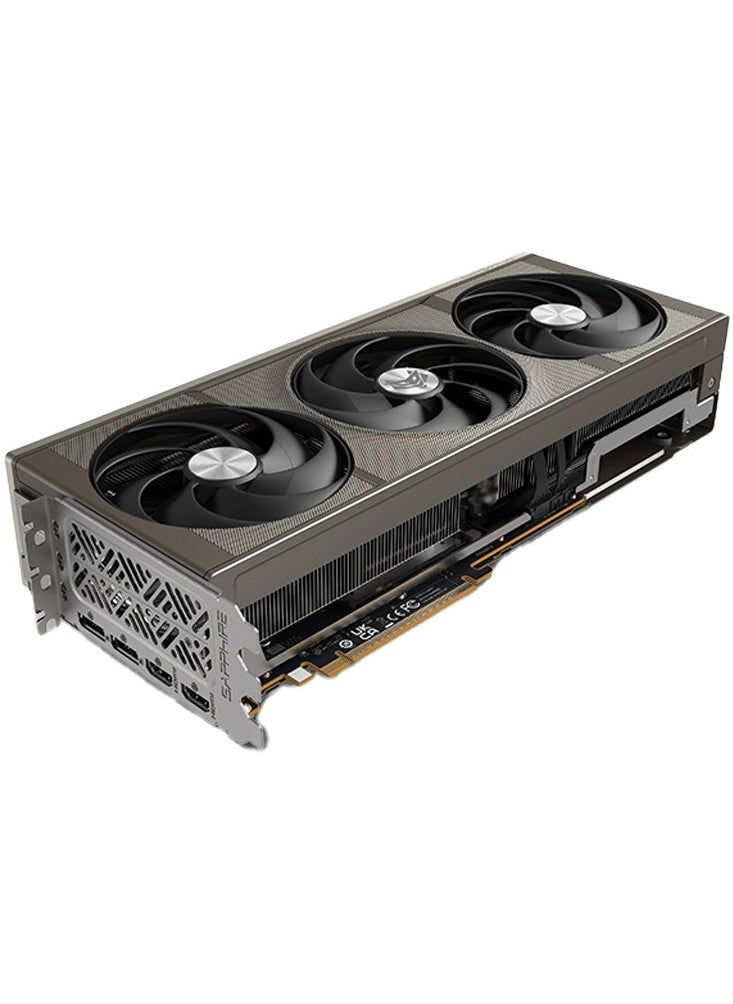 Sapphire NITRO+ AMD Radeon™ RX 9070 XT 16GB GDDR6 Graphics Card, 256-bit, 3060 MHz Boost Clock, 2520 MHz Game Clock, 4096 Stream Processors, AMD RDNA™ 4, 64 Compute Units, 64 Ray Accelerators, 64MB Infinity Cache, PCIe 5.0, Dual HDMI 2.1, DisplayPort 2.1a, Tri-X Cooling, 330W Power, ARGB Lighting, 8K Support | 11348-01-20G  - Image 3