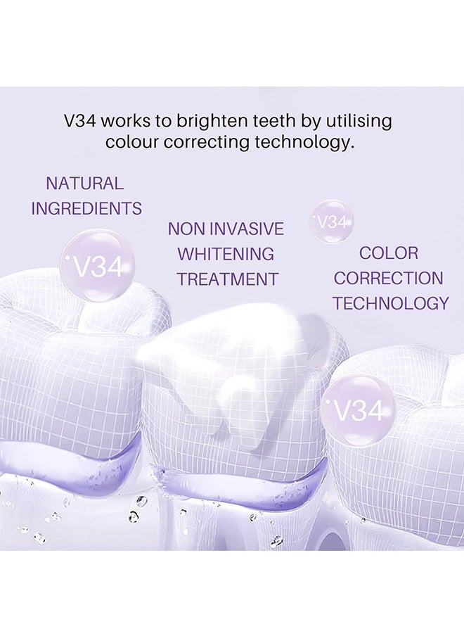 Lanthome Purple Teeth Whitening Mousse, Stain Remover, Teeth Whitening Booster, Purple Toothpaste (50ml)  - Image 3