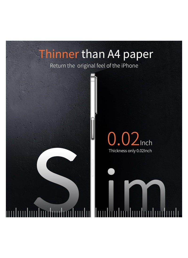 Raxoom ELTERAZONE Case Compatible with iPhone 15 Plus Slim Case,0.2mm Fit [Paper-Thin]Lightweight Case Translucent Matte Finish PP Back Cover Protection[Anti-Fingerprints&Yellowing] (Clear) - Image 2