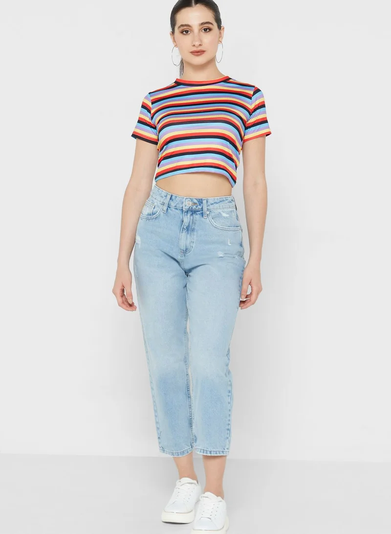 Miss Selfridge High Waist Mom Jeans