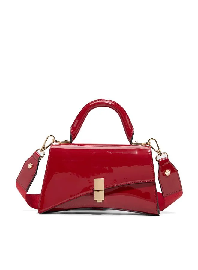 Lucena Ladies Red Top Handle Bag