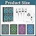 Wkchxd Playing Cards 4 Pack Plastic Playing Cards Waterproof Deck of Cards Bulk Large Print Playing Card for Seniors AdultsPremium Poker Cards Set for Family Game Night Beach Pool Party Trip Camping Game - Image 4