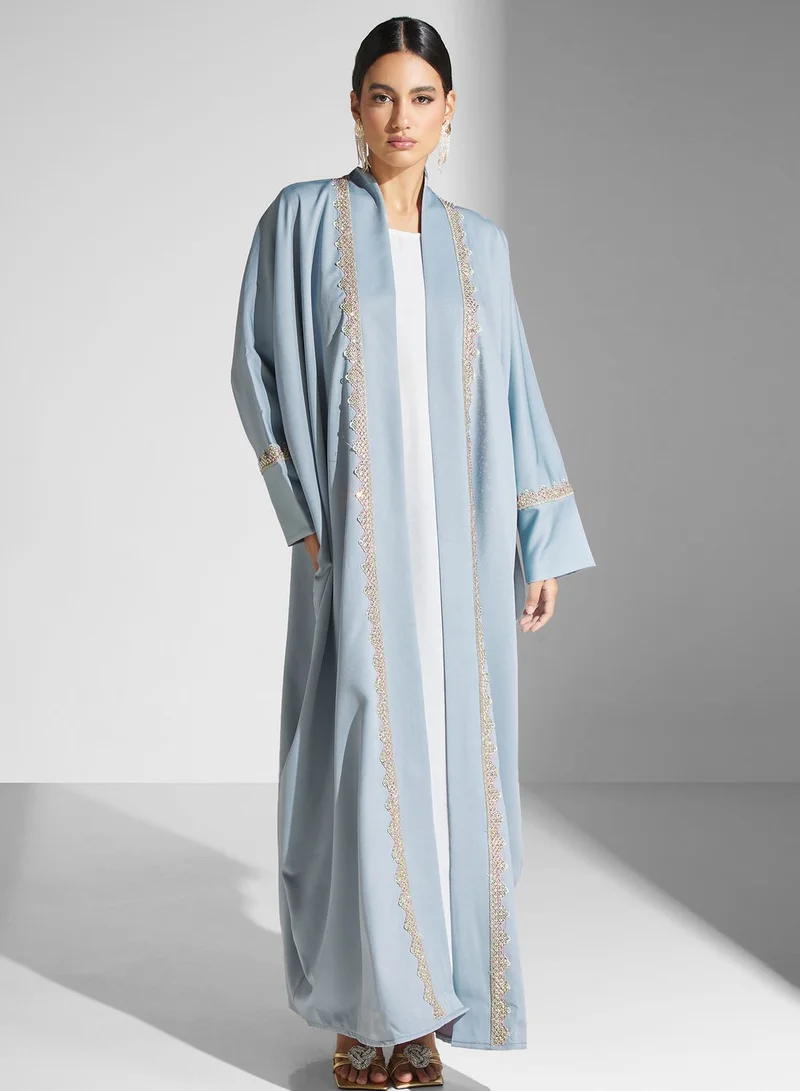 hayas closet Embellished Cape Sleeve Abaya