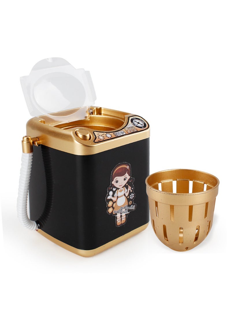 Arabest Simulation of small household appliances childrens play toys simulation kitchen toys electronic scales meat grinder hair dryer 3681 black gold washing machine
