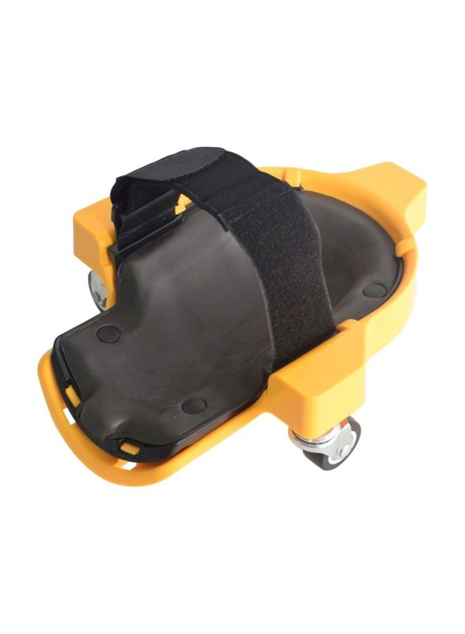 Knee Pad Protector With Wheels Yellow/Black 30.00x9.00x22.50cm - Image 2