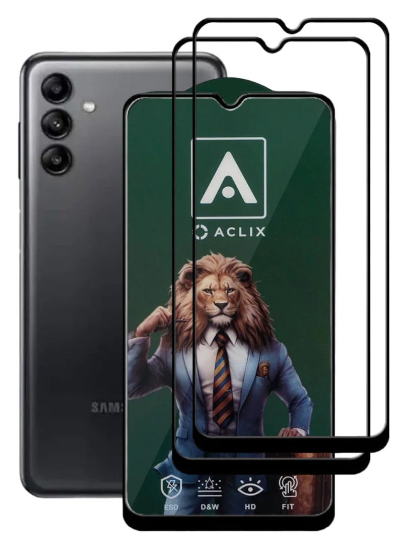 أكاليكس قطعتين، حماية شاشة، لهاتف سامسونج جالاكسي A04s، جودة ممتازة. - Image 1