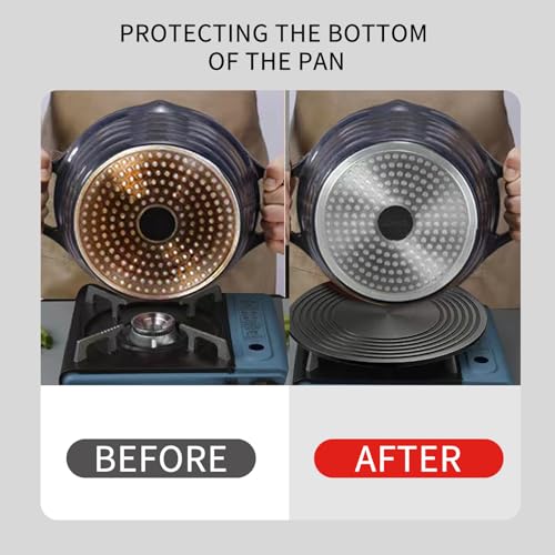 DYAYGPRGP Heat Diffuser for Gas Stove, 11 Inch Aluminum Non-Stick Coating Gas Stove Diffuser, Simmer Plate for Gas Stove, Provides Uniform Distribution of Heat, Great for Simmering and Slow Cooking - Image 3