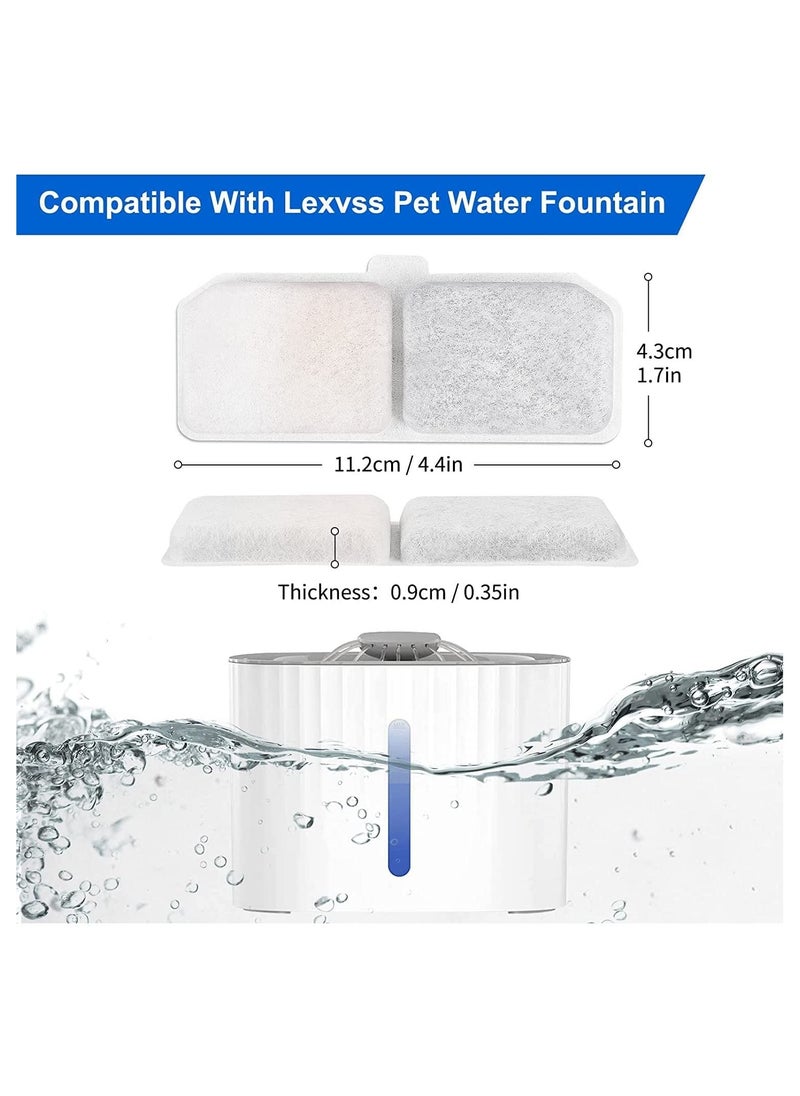 HOCC - 6 Pack Cat Water Fountain Filters for 3L Pet Water Fountain - Image 1