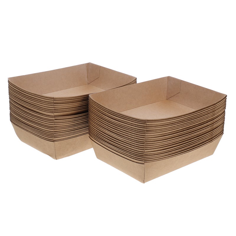 100 pcs Portable Paper Sandwich Boxes Hot Dog Tray Snack Trays For Picnic Takeout Food Paper Containers Bbq And Fried Food Boxes - Image 5