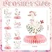 Weekgrat 8 Pcs One Silly Goose Birthday Decorations Silly Goose Birthday Honeycomb Centerpieces Pink 1st Party Supplies for Women Pink Bow Duck Funny Party Supplies - Image 4