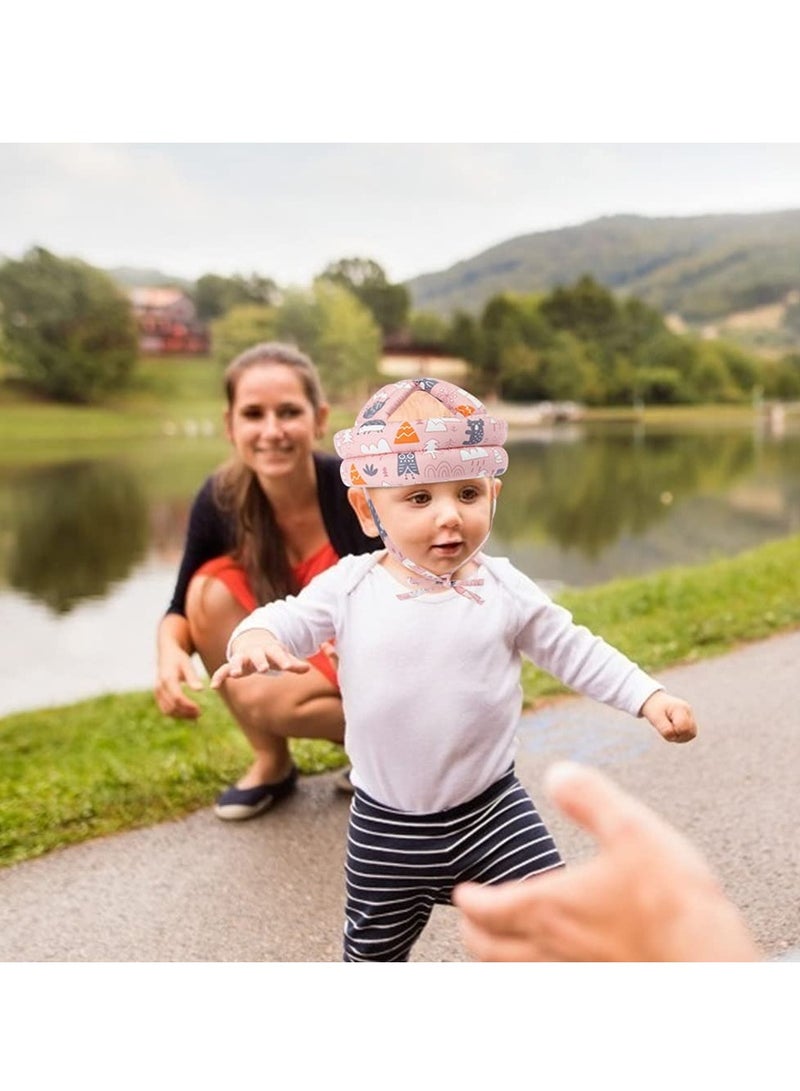 KASTWAVE Baby Head Protector Safety Helmet Toddler Protective Cap Infant Protection Hats Adjustable Size for Children from 5 Months to 3 Years Old Pink - Image 3