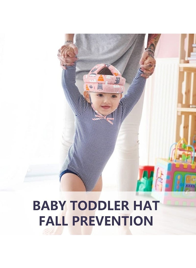 KASTWAVE Baby Head Protector Safety Helmet Toddler Protective Cap Infant Protection Hats Adjustable Size for Children from 5 Months to 3 Years Old Pink - Image 4