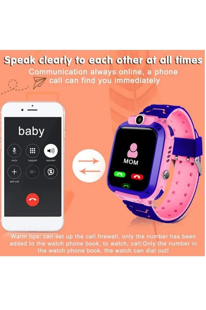 Nabi Kids IP65 Waterproof Smart Watch with SOS, Camera, Call, Music, 7 Games Puzzle, Alarm Clock, Compatible with iOS and Android for Girls and Boys Perfect Gift for Kids(Pink) - Image 4