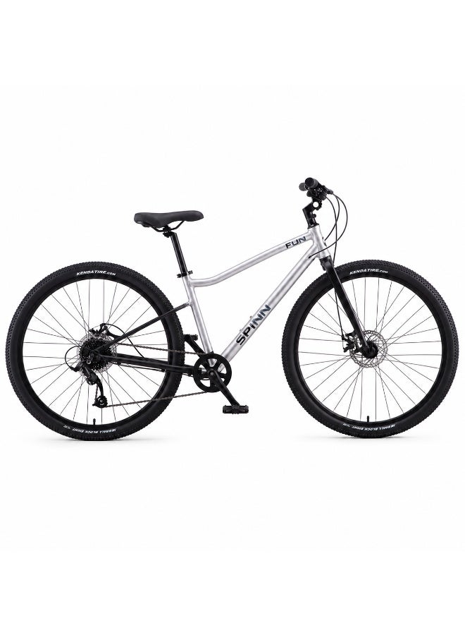 SPINN Fun 8D 24-Inch  Kids & Teens | 24-Inch Wheel Size | Adjustable Seat | 8-Speed Disc Brake | Space Black - Image 1