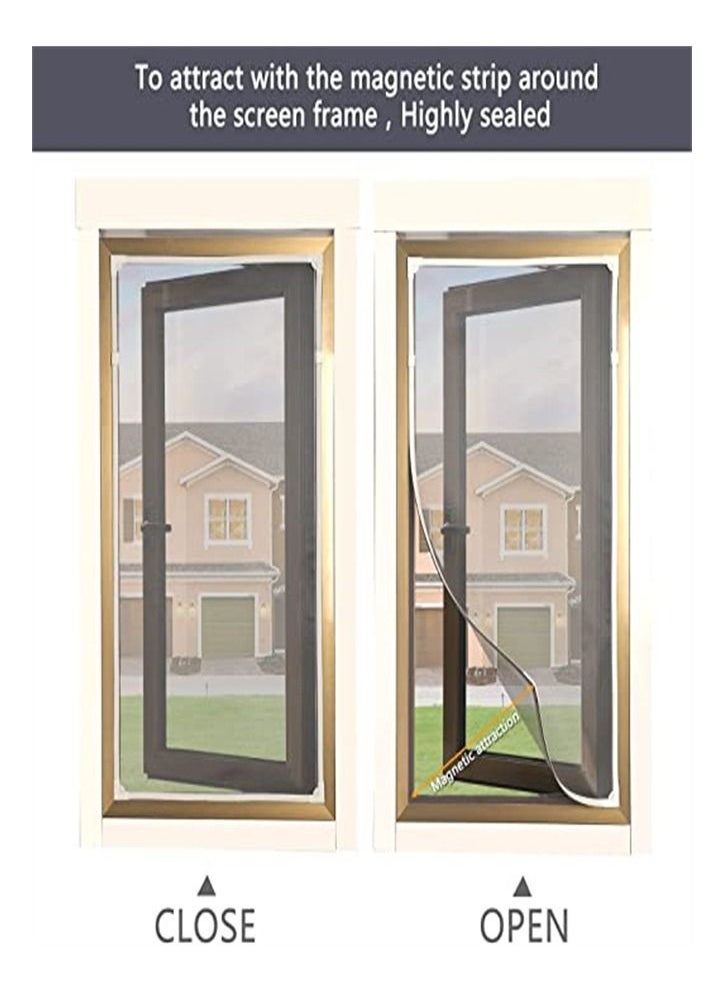 Goolsky - Goolsky DIY Window Screen Summer Anti-Mosquito Net Invisible Fiberglass Net with Magic Nylon Sticker White - Image 1