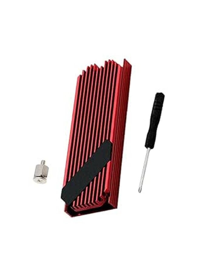 مشتت حرارة من الألومنيوم لـ SSD مع وسادة موصلة للحرارة لتبريد فعال للقرص الصلب ذي الحالة الصلبة - Image 1
