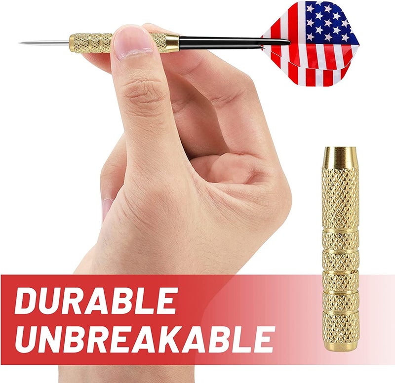 SLYK Professional Steel Tip Darts/Magnetic Darts Set, Bullseye Pro Dart Series, Sharp Pointed Tip Darts for Dartboard Game (Pack of 12 - Steel Darts) - Image 3