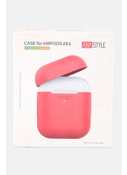 Ahastyle Airpods 1/2 Dustproof Silicone Case, Red  - Image 1