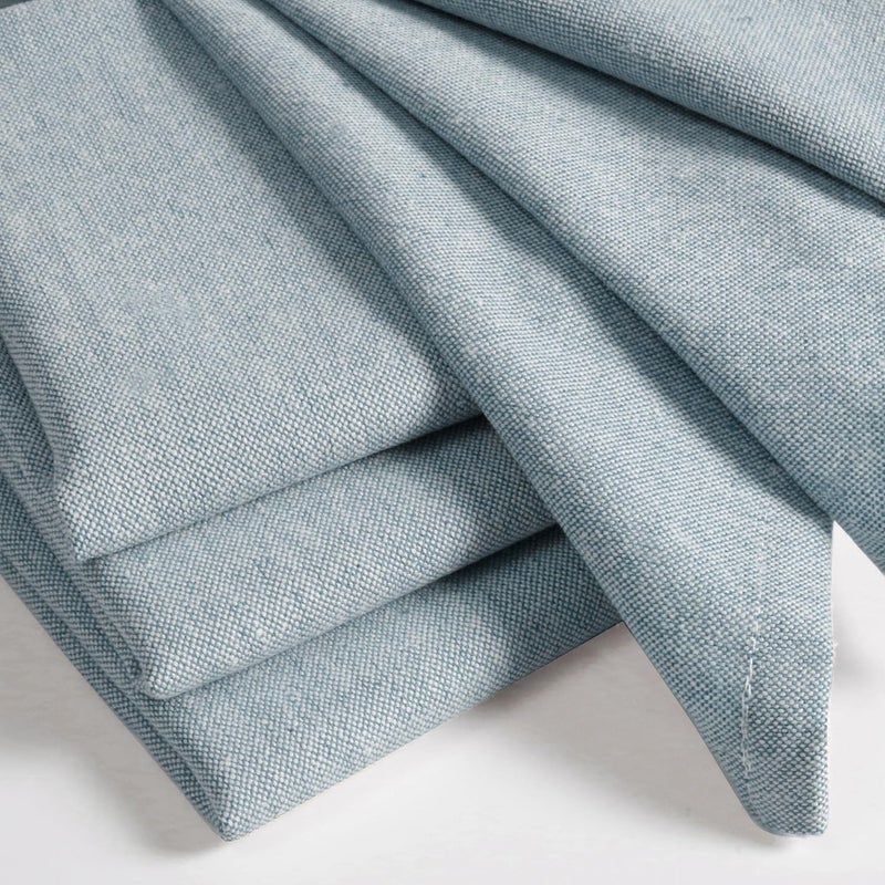 Native Fab Solid Cloth Napkin Set of 12 100 Chambray Cotton Washable Reusable Dinner Cloth Napkin 17x17 inches Table Decor Napkins for Dinner Events Teal Green - Image 4