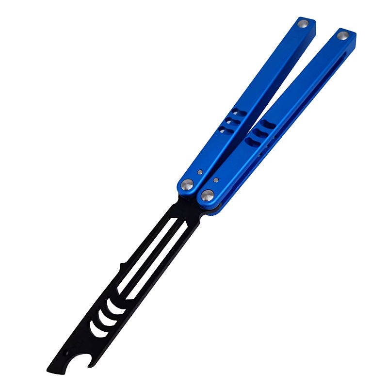 Yapi Workshop Little Shark Butterfly Exercise Knife Shaft Set Safe Version Fantasy Training Knife Bottle Cutter Not Bladed Blue