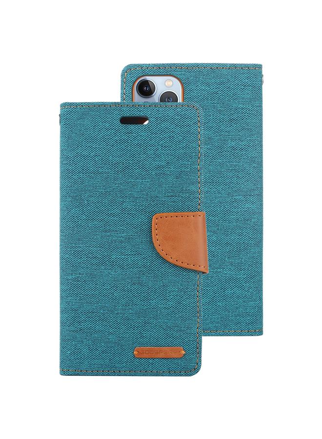 GOOSPERY Case For iPhone 14 Pro Max CANVAS DIARY Canvas Texture Flip Leather Phone Case  - Image 2