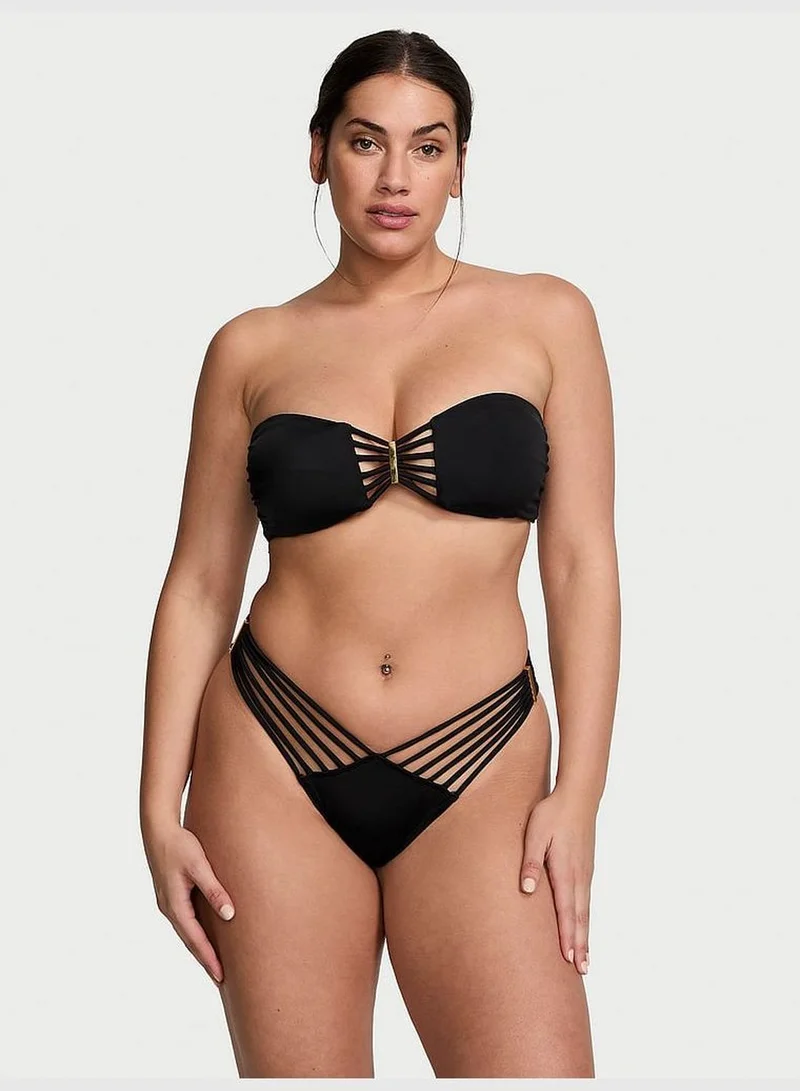 Victoria's Secret VS Archives Swim Strappy Hardware Brazilian Bikini Bottom