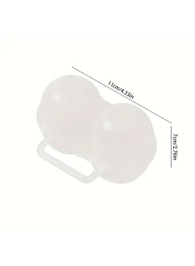 1pc Heavy Duty Plastic Shockproof Egg Carrier Container With 2 Compartment Holder - Image 3
