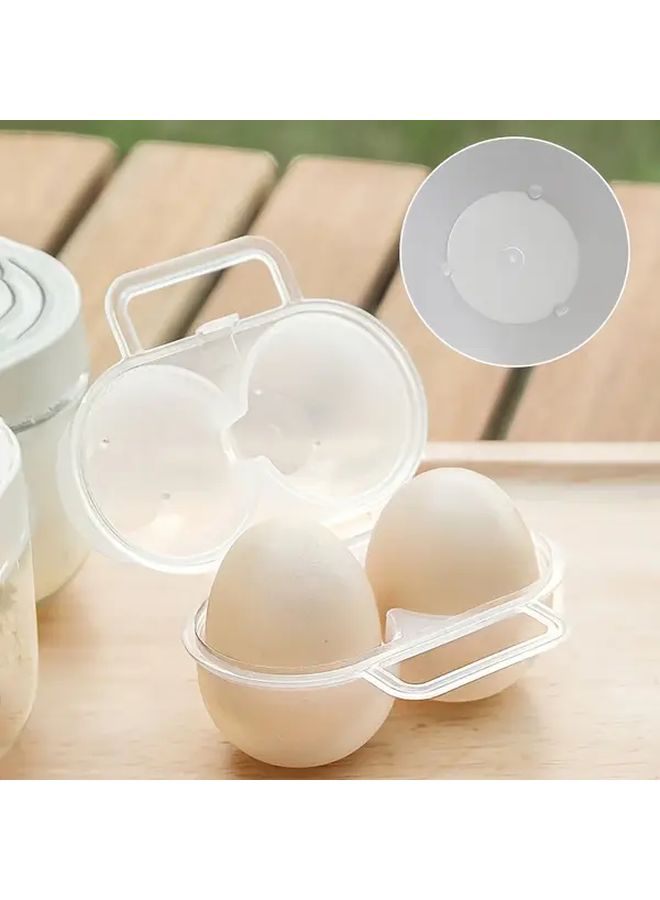 1pc Heavy Duty Plastic Shockproof Egg Carrier Container With 2 Compartment Holder - Image 5