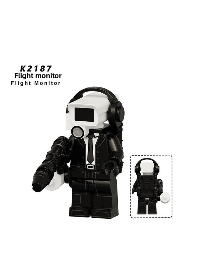 Huge Titan TV Man 3.0 Lightning Toilet Man Flying Monitor Man Boy Audio Man Assembled Toys-Color:K2187 Flight Monitor  - Image 1