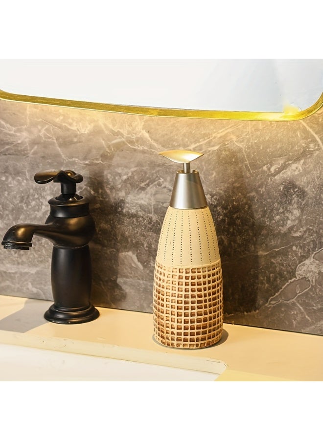 FUKE 1PC 400 ML Capacity Soap Dispenser Bottle Pressed for Hand Wash,Shampoo, and Shower Gel - Image 1