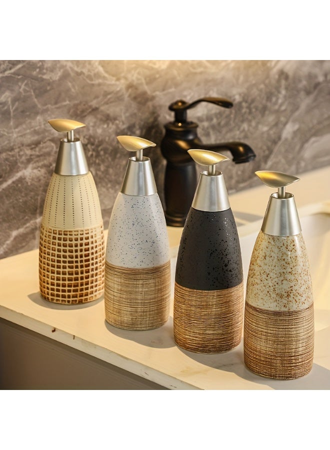 FUKE 1PC 400 ML Capacity Soap Dispenser Bottle Pressed for Hand Wash,Shampoo, and Shower Gel - Image 2