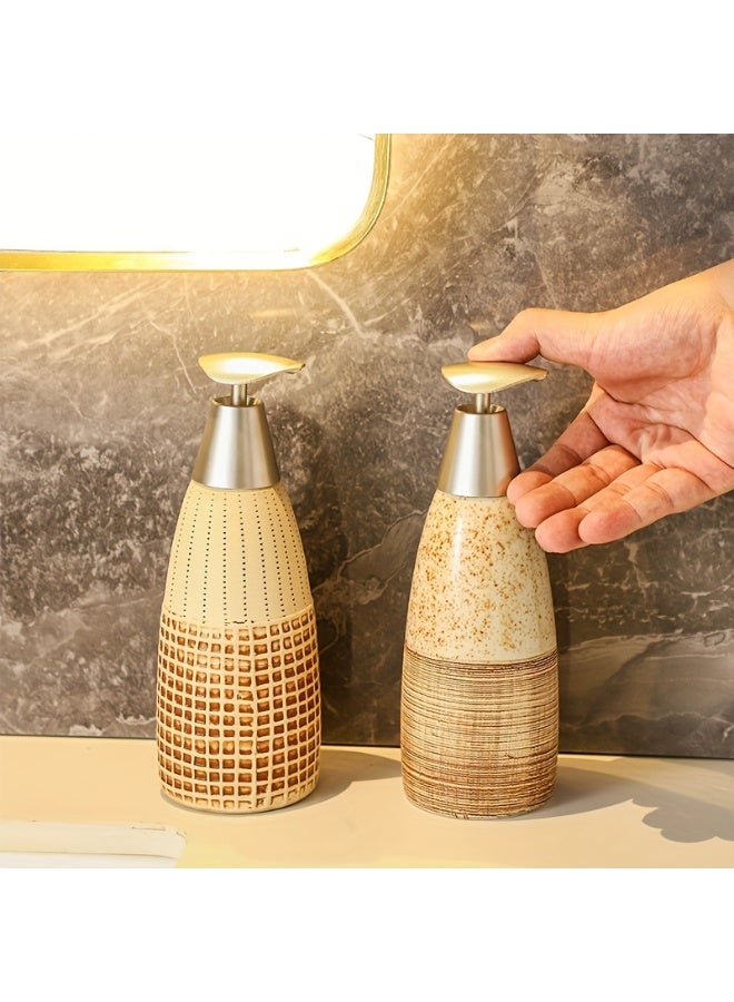 FUKE 1PC 400 ML Capacity Soap Dispenser Bottle Pressed for Hand Wash,Shampoo, and Shower Gel - Image 5