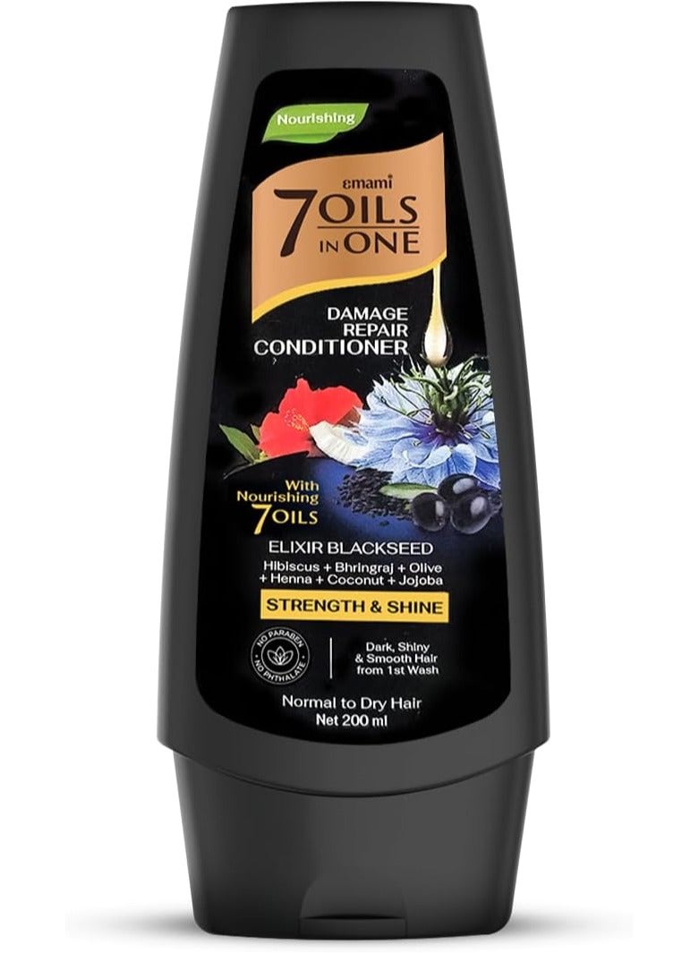 emami Emami 7 Oils in One Conditioner - Double Moisturizing - Black Seed Elixir - 200 ml 