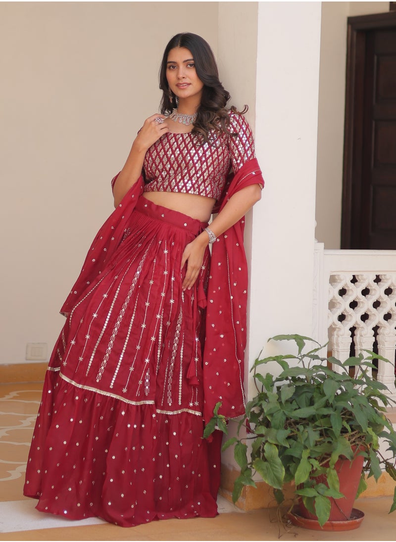 Super Asian Designer Primum Embroidery  Lehenga Choli Wedding Collection  - Image 1