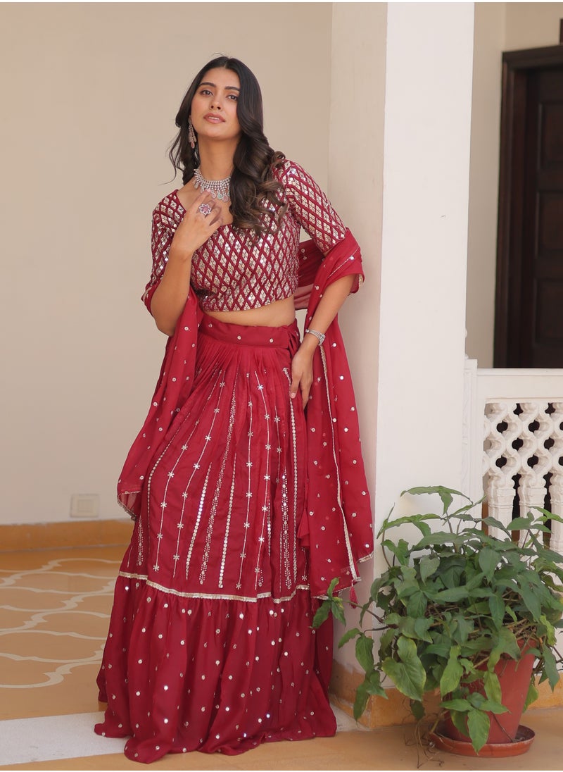 Super Asian Designer Primum Embroidery  Lehenga Choli Wedding Collection  - Image 4