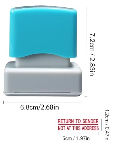 WAFJAMF Return to Sender Not at This Address Stamp Self Inking Rubber Stamp - Image 2