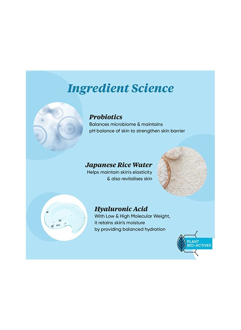 Dot & Key - Dot & Key 72 HR HYDRATING GEL + PROBIOTICS 60 ml, with Hyaluronic Acid, Kombucha & Rice Water, Oil-Free, Non Comedogenic, Lightweight gel moisturizer, for all skin types - Image 1