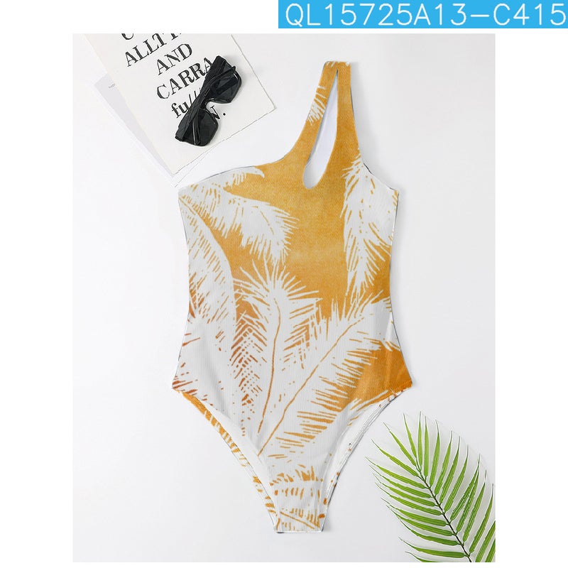 2024 3D Creative Pattern Vest One-Piece Swimsuit Suspender Bikini - Image 1