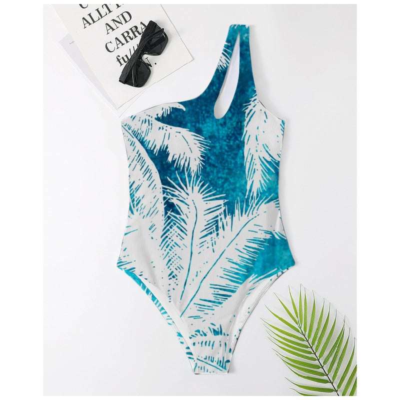 2024 3D Creative Pattern Vest One-Piece Swimsuit Suspender Bikini - Image 4