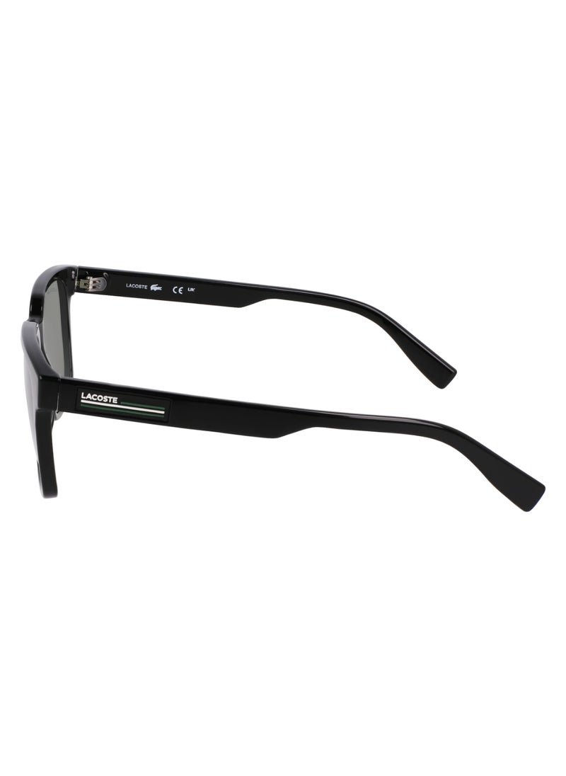 LACOSTE FULL RIM BIO INJ-G820 MODIFIED RECTANGLE LACOSTE SUNS L6028S  5419 (001) BLACK  - Image 4