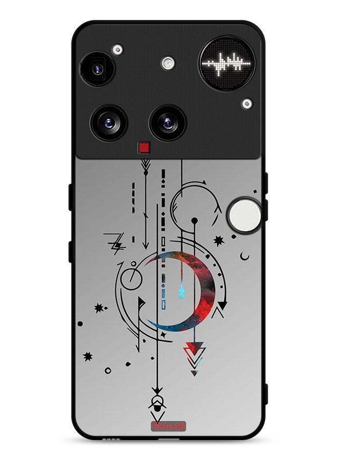 Tolwak Nothing Phone (3) Protective Case Cover Moon And Arrows Art Pattern - Image 1