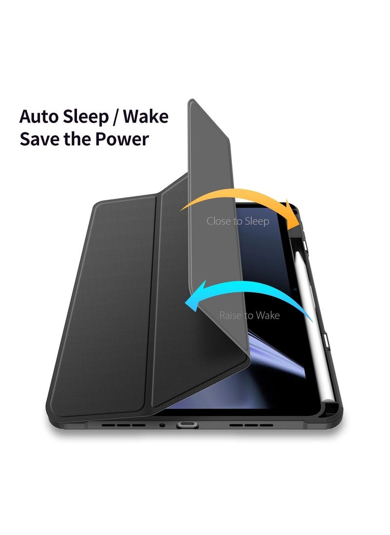 دوكس دوتشيز For OPPO Pad DUX DUCIS TOBY Series Horizontal Flip Smart Tablet Case(Black)  - Image 4