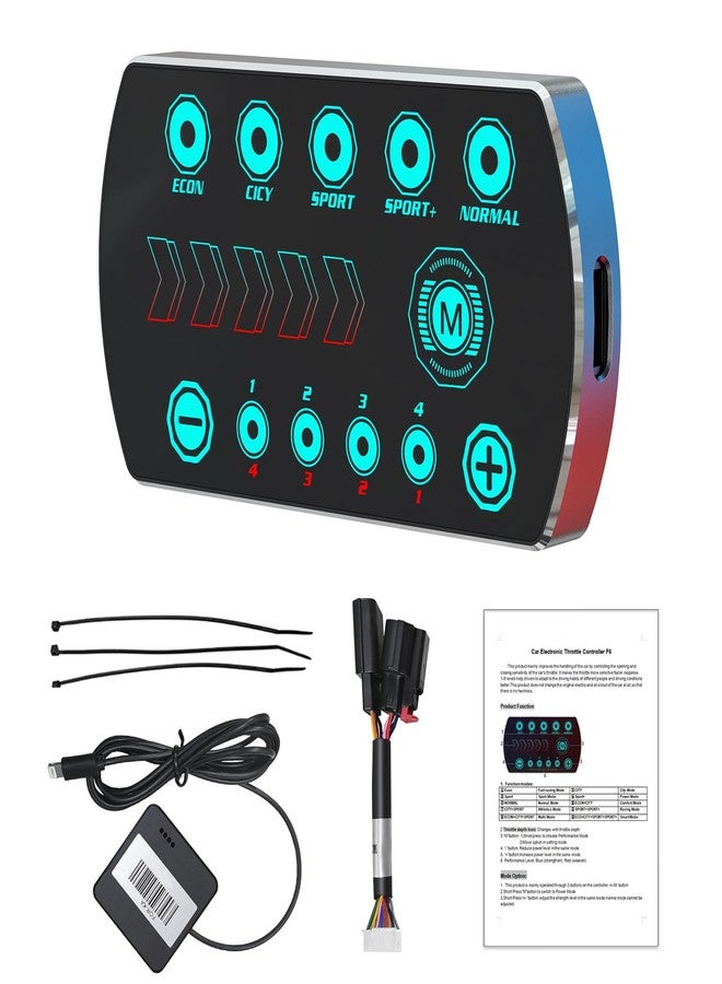 Qagea Throttle Response Controller 9 Drive Modes Smart Electronic Racing Accelerator Compatible with Toyota Tacoma FJ Cruiser 4Runner Hilux Prius Fortuner Innova Prado - Image 1