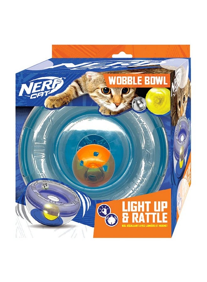 وعاء نيرف كات 7 بوصة PS Wobble مع كرة LED وكرة جرس، (NC-7779)