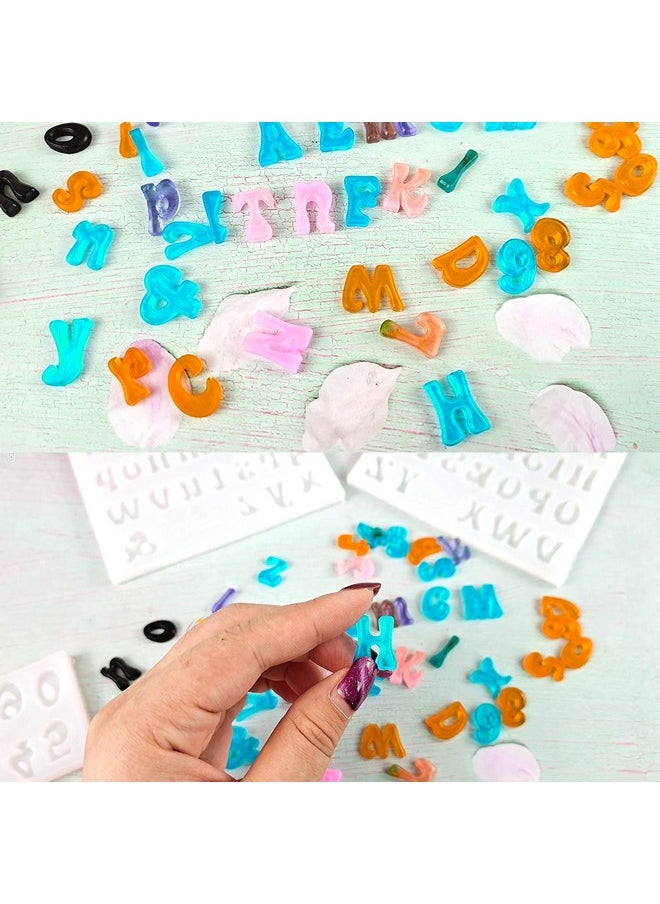 PalkSky 3Pcs Mini Letter Resin Molds Small Silicone Number Alphabet Epoxy Casting Mold For Diy Keychain Pendant Earring Jewelry Gummy Candy Chololate Cake Decoration  - Image 3