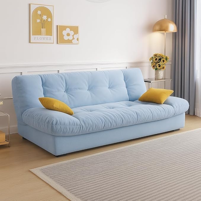 Luxury Luxe Velvet 3-Seater Convertible Sofa Bed - Image 1