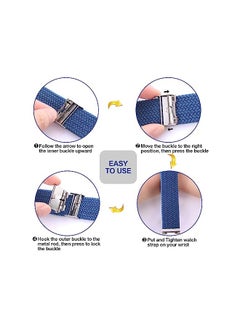 PROMASS Elastic Loop Nylon Band Compatible with Apple Watch Bands Ultra 49mm,for 45mm 44mm 41mm 40mm,Stretchy Strap for IWatch Ulita Series 8 7 6 5 4 SE (40mm/41mm,#26)  - Image 4