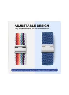 PROMASS Elastic Loop Nylon Band Compatible with Apple Watch Bands Ultra 49mm,for 45mm 44mm 41mm 40mm,Stretchy Strap for IWatch Ulita Series 8 7 6 5 4 SE (40mm/41mm,#26)  - Image 3